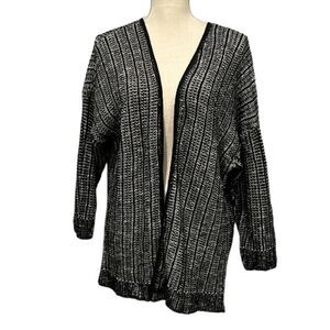 Black & White Sweater Cardigan